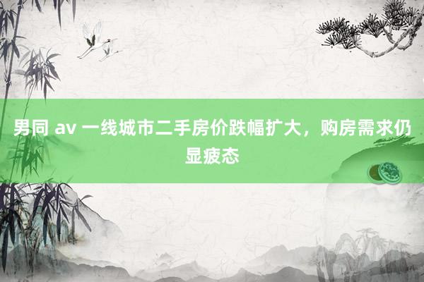 男同 av 一线城市二手房价跌幅扩大，购房需求仍显疲态