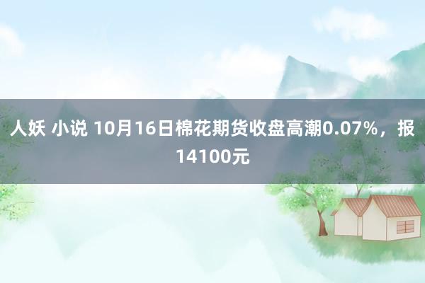 人妖 小说 10月16日棉花期货收盘高潮0.07%，报14100元