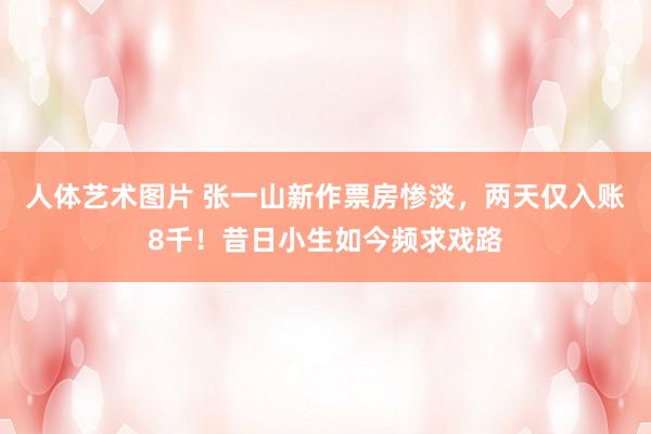 人体艺术图片 张一山新作票房惨淡，两天仅入账8千！昔日小生如今频求戏路