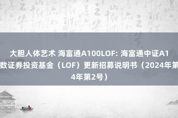 大胆人体艺术 海富通A100LOF: 海富通中证A100指数证券投资基金（LOF）更新招募说明书（2024年第2号）