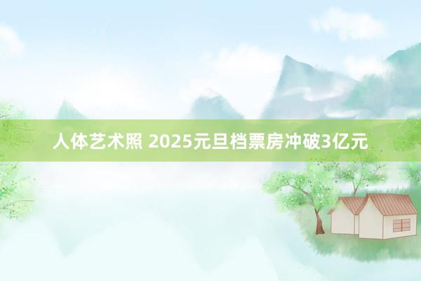 人体艺术照 2025元旦档票房冲破3亿元