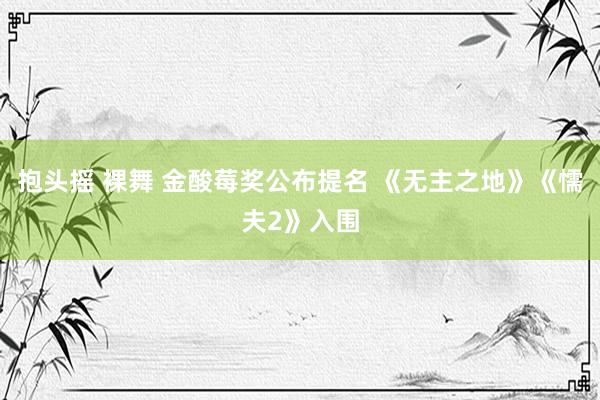 抱头摇 裸舞 金酸莓奖公布提名 《无主之地》《懦夫2》入围