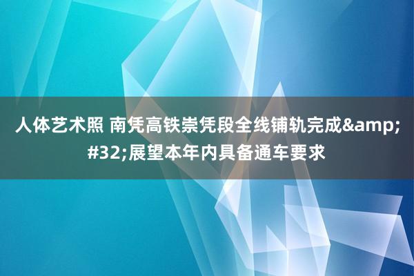人体艺术照 南凭高铁崇凭段全线铺轨完成&#32;展望本年内具备通车要求