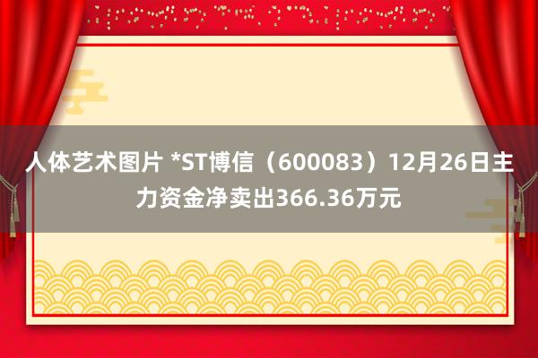人体艺术图片 *ST博信（600083）12月26日主力资金净卖出366.36万元