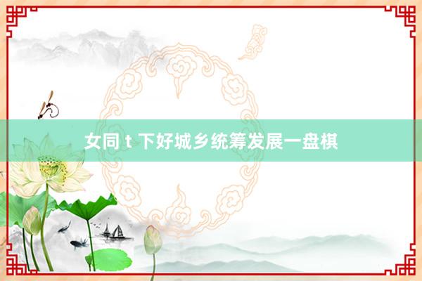 女同 t 下好城乡统筹发展一盘棋