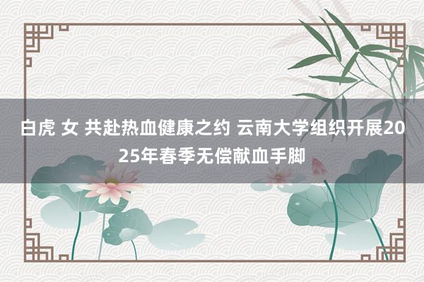 白虎 女 共赴热血健康之约 云南大学组织开展2025年春季无偿献血手脚