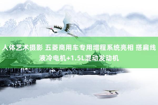 人体艺术摄影 五菱商用车专用增程系统亮相 搭扁线液冷电机+1.5L混动发动机