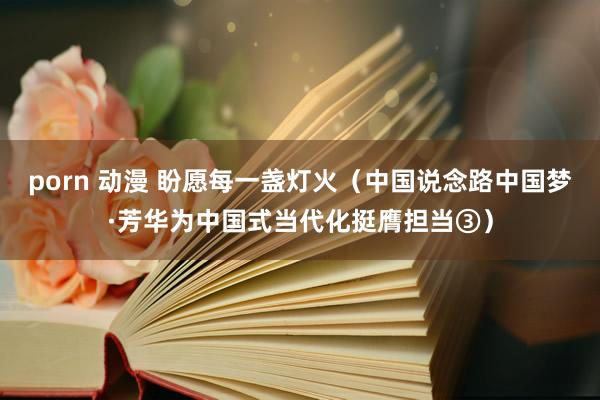 porn 动漫 盼愿每一盏灯火（中国说念路中国梦·芳华为中国式当代化挺膺担当③）