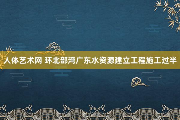人体艺术网 环北部湾广东水资源建立工程施工过半