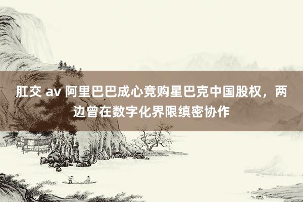肛交 av 阿里巴巴成心竞购星巴克中国股权，两边曾在数字化界限缜密协作