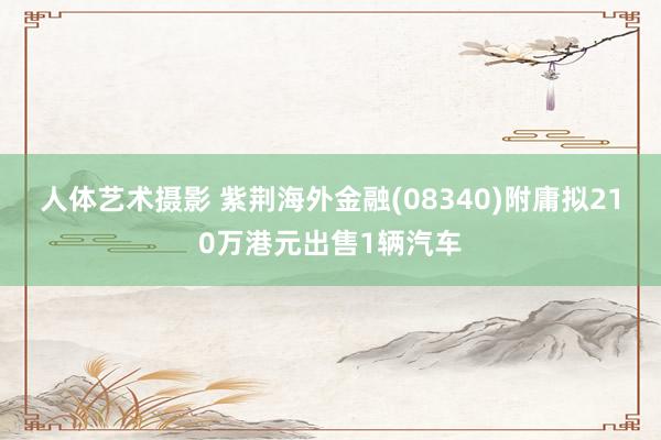 人体艺术摄影 紫荆海外金融(08340)附庸拟210万港元出售1辆汽车