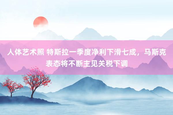 人体艺术照 特斯拉一季度净利下滑七成，马斯克表态将不断主见关税下调